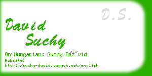 david suchy business card